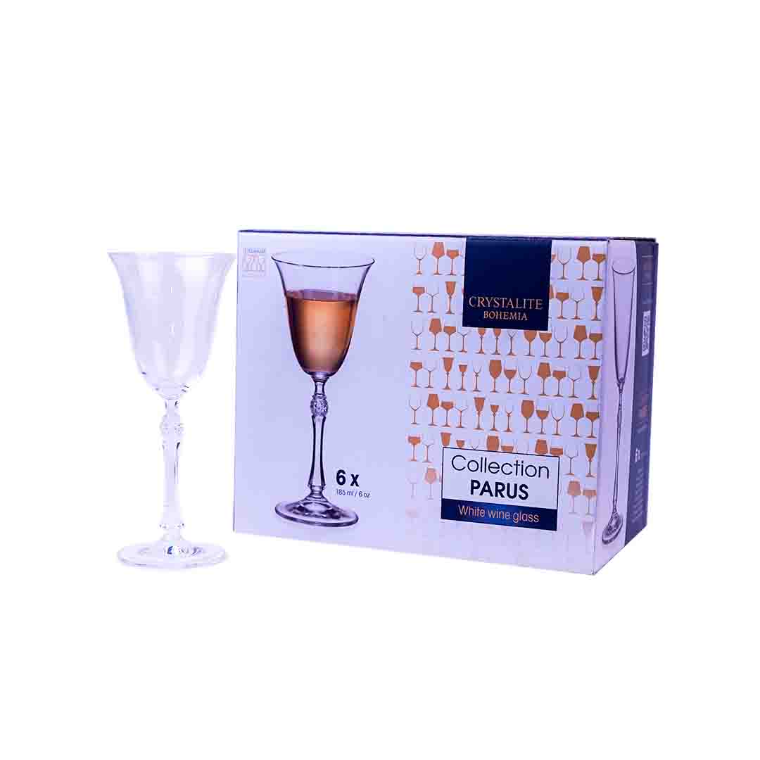 WINE GOBLET SCHEEK LEAVES ENGRAVED