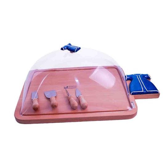 KAFTAN CHEESE PLATTER W 4 KNIFE
