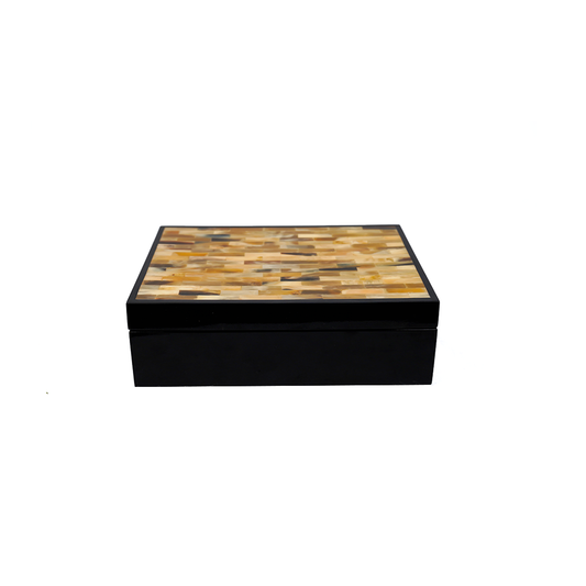 RECT. BRICK DESIGN COLOURFUL HORN TOP BOX