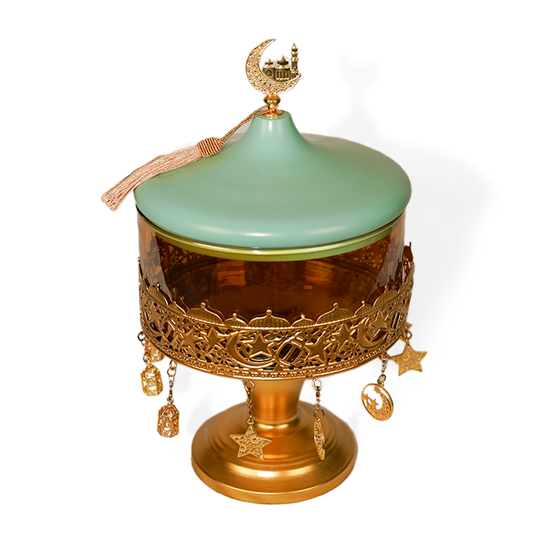 DATES / NUTS HOLDER GLASS & METAL
