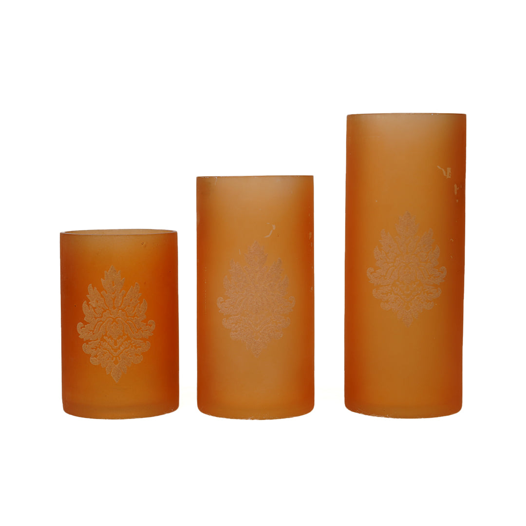Wrapped Scented Pillar Candles