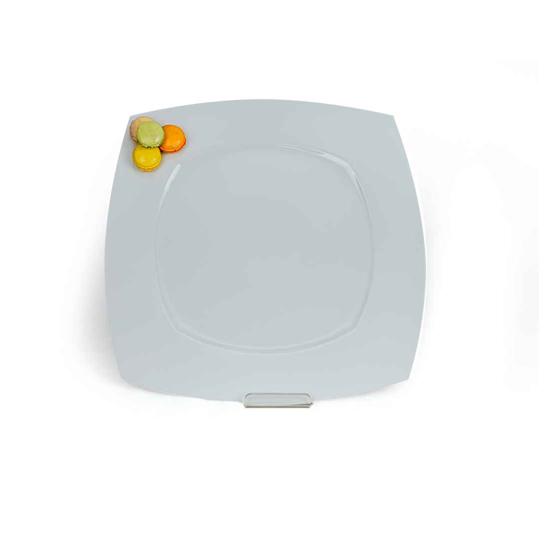 PIATTI DI VITRO CON DECOR MACCROONS