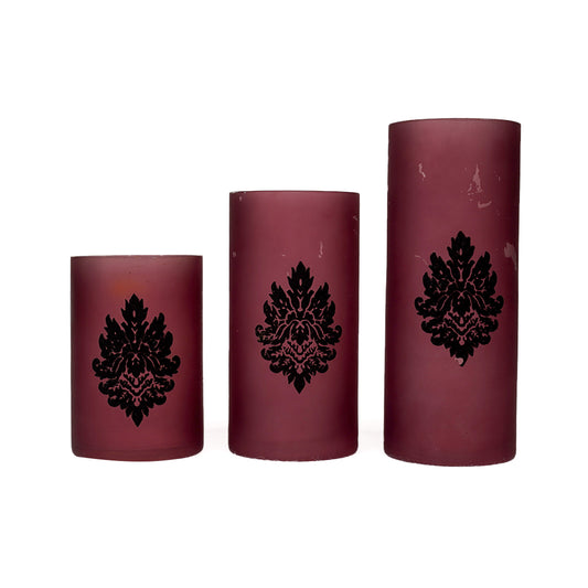 Wrapped Scented Pillar Candles