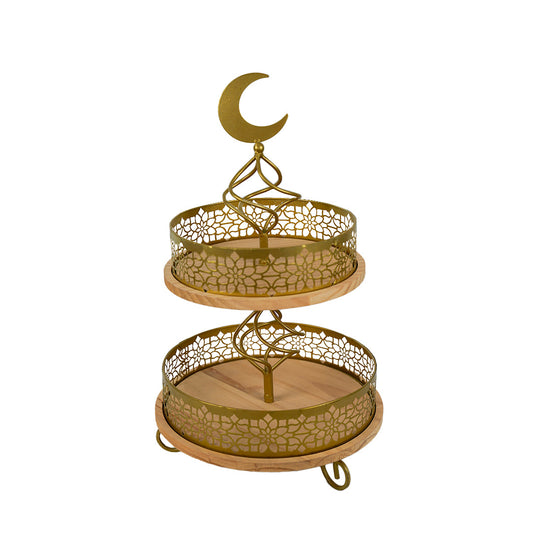 2 TIER FOR NUTS IN SHELL OR DATES OR WRAPPED RAMADAN SWEETS