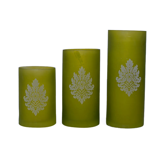 Wrapped Scented Pillar Candles