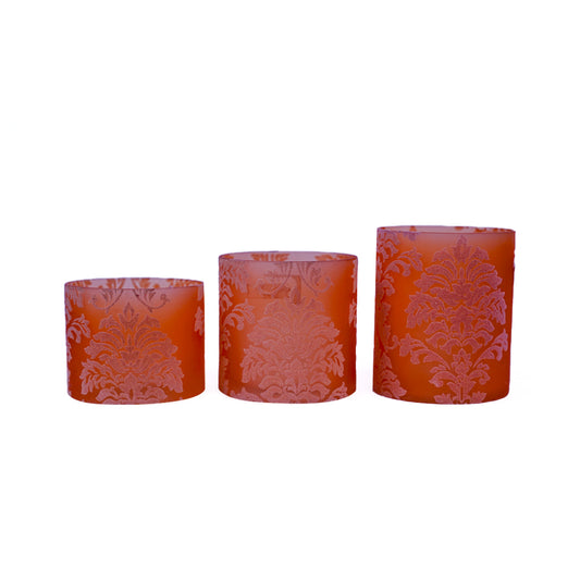 Wrapped Scented Pillar Candles
