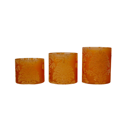 Wrapped Scented Pillar Candles