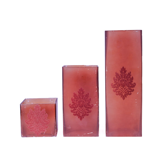 Wrapped Scented Pillar Candles
