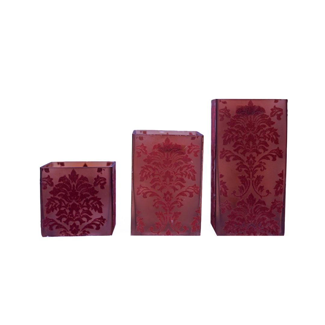 Wrapped Scented Pillar Candles