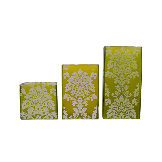 Wrapped Scented Pillar Candles