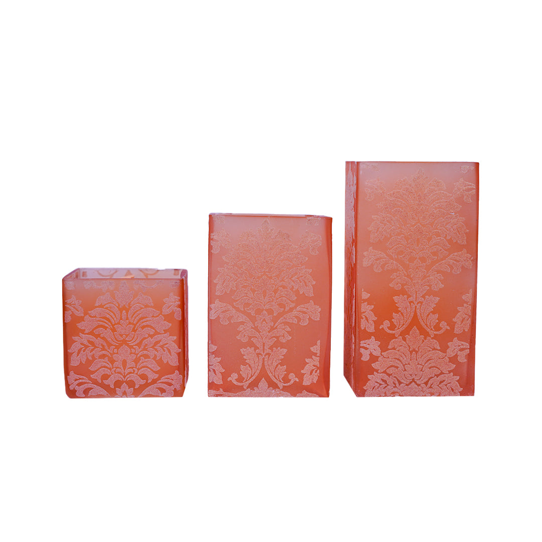 Wrapped Scented Pillar Candles