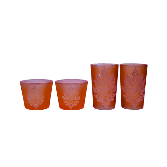 Wrapped Scented Pillar Candles