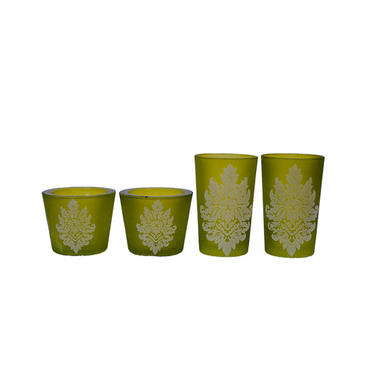 Wrapped Scented Pillar Candles