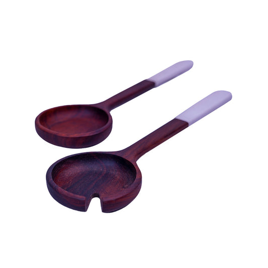 SALAD SERVERS ENAMELED